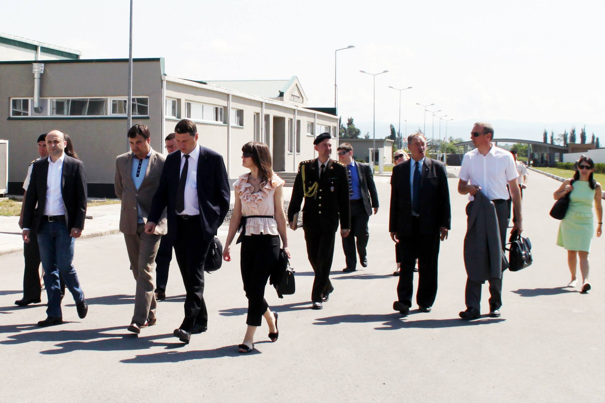 Latvian and Lithuanian Defence Officials at the National Defence Academy